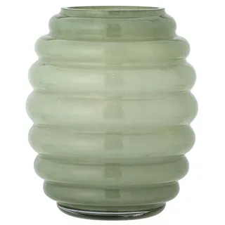 Bloomingville Saihah Vase, Grün, Glas