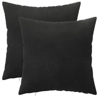 vidaXL Kissenbezug Heerlen 45 x 45 cm Schwarz