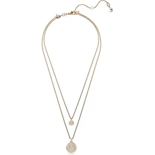 Swarovski Collier Swarovski Damen-Kette Metall Swarovski-Kristall goldfarben