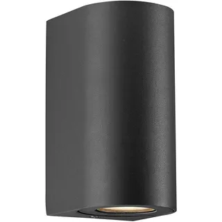 Nordlux Außenwandleuchte Metall, 10x17,2x8,7 cm, inkl. GU10, schwarz