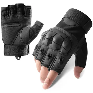 Katutude Motorrad Handschuhe Herren, Outdoor Handschuhe Herren Taktische Trainings Motorradhandschuhe Halbfinger Sporthandschuhe für Airsoft Militär Paintball Motorrad Fahrrad
