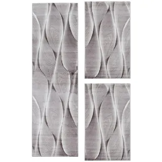 Carpetsale24 Bettumrandung Schlafzimmer 3 teilig Kurzflor Teppich Braun Bettvorleger Schlafzimmer Bettset: 2 St. 80x150 cm | 1 St. 80x300 cm - Flauschiger Teppich Läuferset Weich Moderne Design