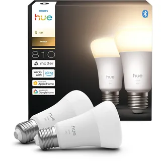 Philips LED-Birne 60W E27 810 lm 2 St.