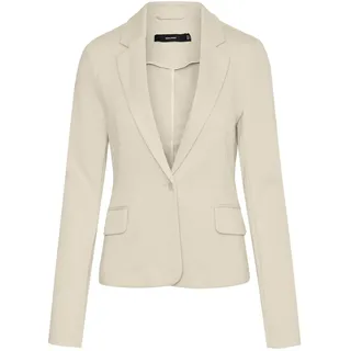 VERO MODA Damen Jersey Blazer Sakko Julia leichte Stoffjacke 10154123 Birch 38 - 38