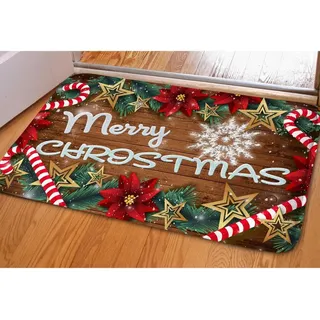 Schneeflocken-weihnachts-fußmatte, Weiche Matte, Rutschfester Teppich, Eingangsbereich