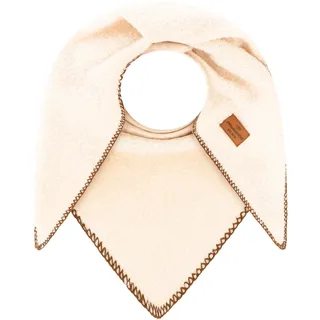 Zwillingsherz Dreieckstuch ZWILLINGSHERZ "Teddy Stitch", Damen, beige (braun), Obermaterial: 100% Polyester, Modetücher, weiche Teddy-Struktur, Ziernaht-Rand, klassische Dreiecksform