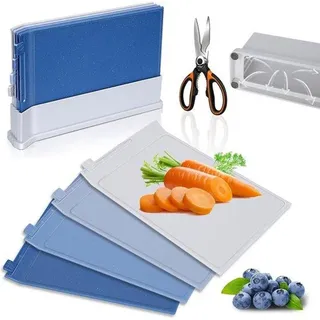 Famanu Schneidebrettset mit Halter - Bambus - Küchenaccessoires