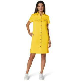 Madeleine Hemdblusenkleid Midi Gelb 38