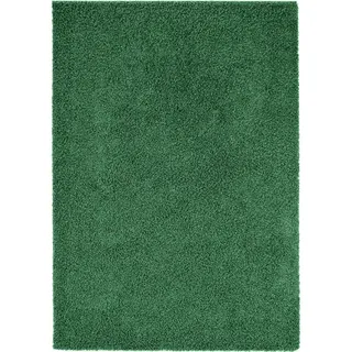 benuta Hochflorteppich, Grün, Textil, Beton Optik, Rechteckig, 120x170 cm, wasserabweisend, Teppiche & Böden, Teppiche, Hochflorteppiche & Shaggys