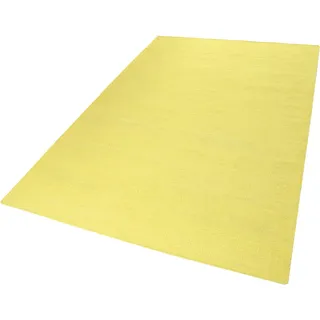 Teppich ESPRIT "Rainbow Kelim" Teppiche Gr. B/L: 200 cm x 290 cm, 5 mm, 1 St., gelb Baumwollteppiche Flachgewebe aus 100% Baumwolle, Wohnzimmer, Kinderzimmer, einfarbig