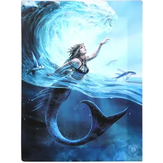 Something Different Wholesale Anne Stokes Leinwandbild mit Wasserelement, magische Meerjungfrau, Gothic-Stil, MDF, atemberaubende gotische Bilder
