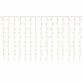 salcar Lichtervorhang LED 3 m x 1 m Warmweiß