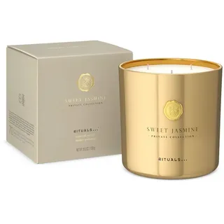 Rituals Duftkerze Sweet Jasmine Scented Candle Private Collection Edle Duftkerze (Einzel, Duftkerze, 360 g), Luxuriöse Duftkerze mit Jasmin, Zitrus, Sandelholz im edlen Glasgefäß.