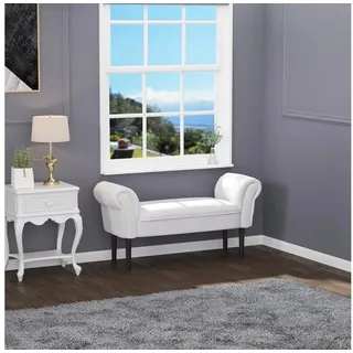 HOMCOM Polsterbank Flurbank für Schlafzimmer (Bettbank, 1-St., Sitzottomane), Grau, 102 x 36 x 51 cm grau