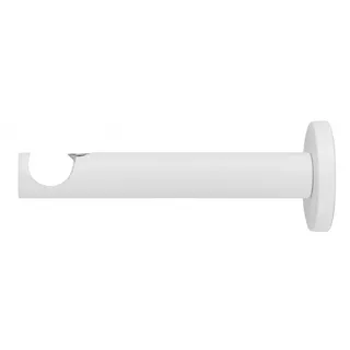 RENA Gardinenstange-Halterung 1-Läufig Wandhalterung für Gardinen Vorhang-Halter aus Metall Gardinenstangenhalter Modern Weiß Matt 19 mm