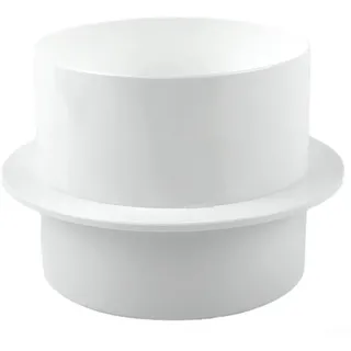 Weißes PVC-Rückschlagventil, Dunstabzugshaube, Küchen-Zugluftstopper, für Badezimmer, Küche, rundes Rohr, Rückzugdämpfer (100 mm)