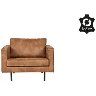 WOOOD Sessel Ledersessel Rodeo 1-Sitzer Cognac braun