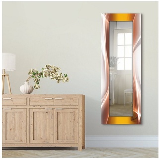 Artland Dekospiegel Kreatives Element, gerahmter Ganzkörperspiegel, Wandspiegel, mit Motivrahmen, Landhaus goldfarben