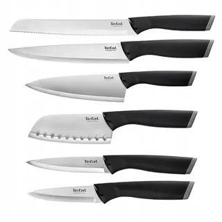 Tefal Comfort, 6-teiliges Küchenmesser Set, Messern, Messerset, Messer, Edelstahl