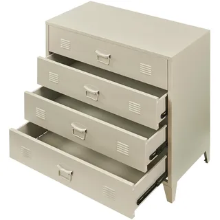 [en.casa] Hämeenlinna Büroschrank 80 x 40 x 92 cm Kamelfarben