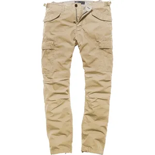 Vintage Industries Miller M65 Cargohose Beige 34