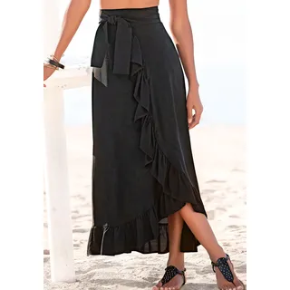 LASCANA Wickelrock Damen Schwarz 36