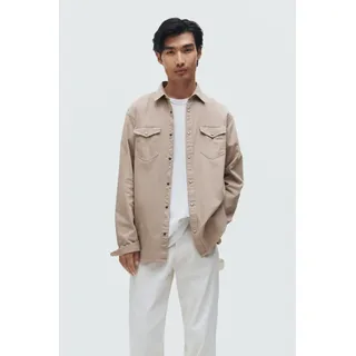 JACK & JONES Sheridan Langarmhemd Crockery / Slim Fit L