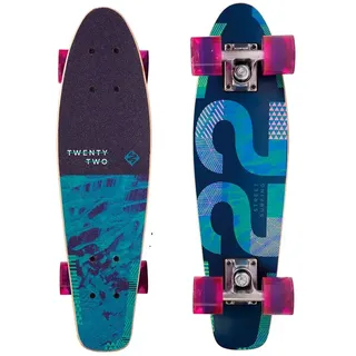 Streetsurfing Wood Twenty Two 25 ́ ́ Cruiser Skateboard Blue/Green