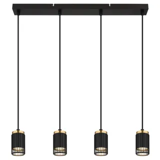 GLOBO Korben 1-flg. 75 cm rechteckig schwarz/gold