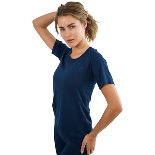 Stark Soul® T-Shirt Damen Sportshirt Kurzarm RACER Sport Shirts Seamless. mit Rundhalsausschnitt blau