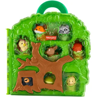 Fisher-Price Tragekoffer Spielset mit Figuren, 9-teilig, mehrfarbig, Kunststoff