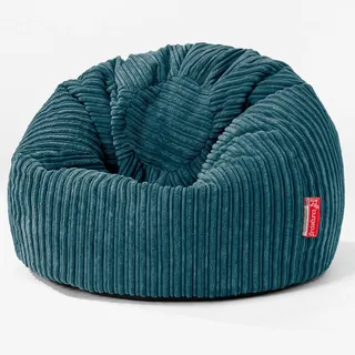 Lounge Pug Kinder Klassicher Kindersessel Sitzsack, Blaugrün Cordstoff, Kindersitzsack, Gaming-Sitzsack Beanbag für Jungen & Mädchen