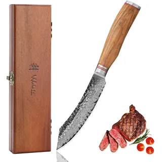 Wakoli Steakmesser 12,5 cm Braun/Olivenholz