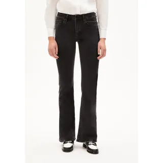ARMEDANGELS ANAMAA MID WAIST Flared Jeans | Bio-Baumwoll-Mix / schwarz 26/32