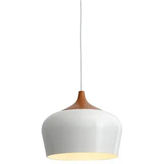MODEBHD Kreative einfache Aluminium-Pendelleuchte mit 1 Licht, Massivholz-Lampengriff, E27-Sockel, Hängelampe, Metall-Kronleuchter für Schlafzimmer, Kopfteil, Bauernhaus, Deckenlampe, Heimdekoration,