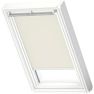 Velux Dachfensterrollo DKL S08 1085SWL  (Farbe: Hellbeige - 1085SWL, Farbe Schiene: Weiß, Manuell)