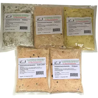 Gewürzmischung für Räucherlake 5 Sorten Probierpaket Set 2