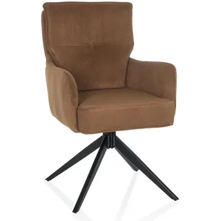 hjh living Polsterstuhl TARUGO Cord braun