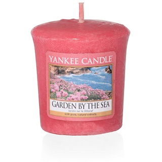 Yankee Candle Votivkerze Garten am Meer 49g, Glas, Rosa, 4.6 x 4.5 x 5.3 cm