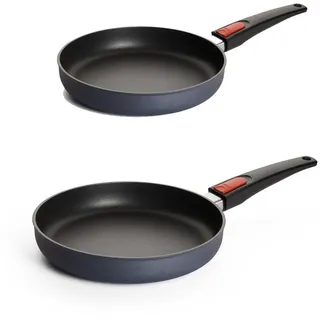 WOLL Pfannen-Set Bratpfannen Diamond Lite 24 cm & 28 cm, Aluminiumguss (Bratpfannen-Set, 2-tlg), NICHT Induktionsgeeignet