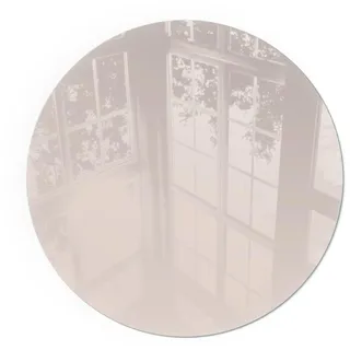 Tulup Glasbodenplatte Rund 60 x 60 x 0,4 cm Beige