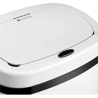 Juskys Automatik Mülleimer 50 l Weiß