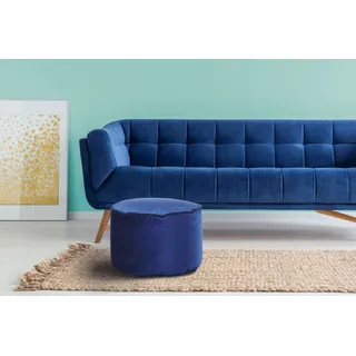 Kayoom Pouf Taj Mahal 125 100% Polyester (Samt) 47 x 32 x 47 cm Blau
