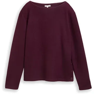 Tom Tailor Sweatshirt Meliert Rot L