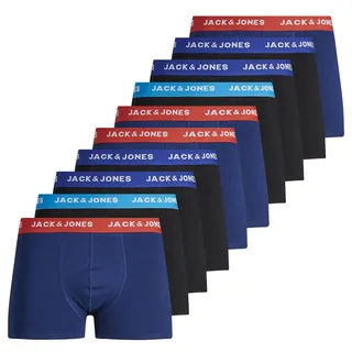 JACK & JONES JACLEE TRUNKS Schwarz/Blau M 10er Pack