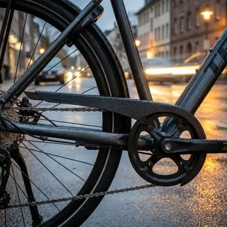 Horn Catena 05-3 Kettenschutz schwarz, für 3-fach Kettenblätter bis 48 Zähne, längenverstellbar 320-420 mm, robuster ABS-Kunststoff