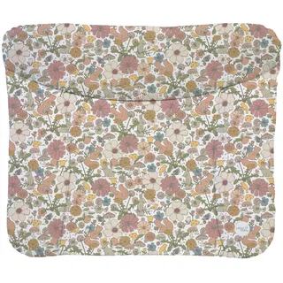 Ceba Baby® Wickelauflage 75x72 cm – Weiche Wickeltischauflage für Jungen & Mädchen – Wasserdicht & Abwaschbar – OEKO-TEX® 100 – Made in EU - Garten