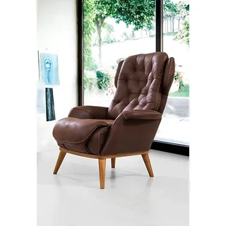 Landhaus Stil Sessel Relax Fernseher Einsitzer Sofa Couch Ohrensessel