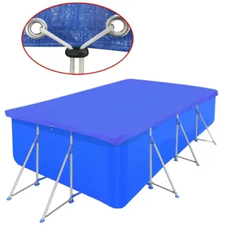 vidaXL Poolabdeckung PE Rechteckig 90 g/qm 400x207 cm