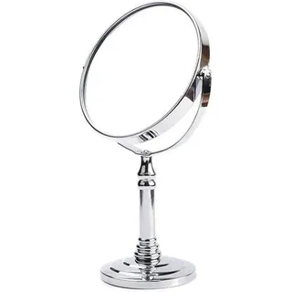 Minkurow Princess Mirror Schminkspiegel Hd Doppelseitiger Vergrößerungs-schminkspiegel 360 ° Drehbar Geeignet Für Schlafzimmer Desktop Make-up Rasieren (größe: 7 Zoll)